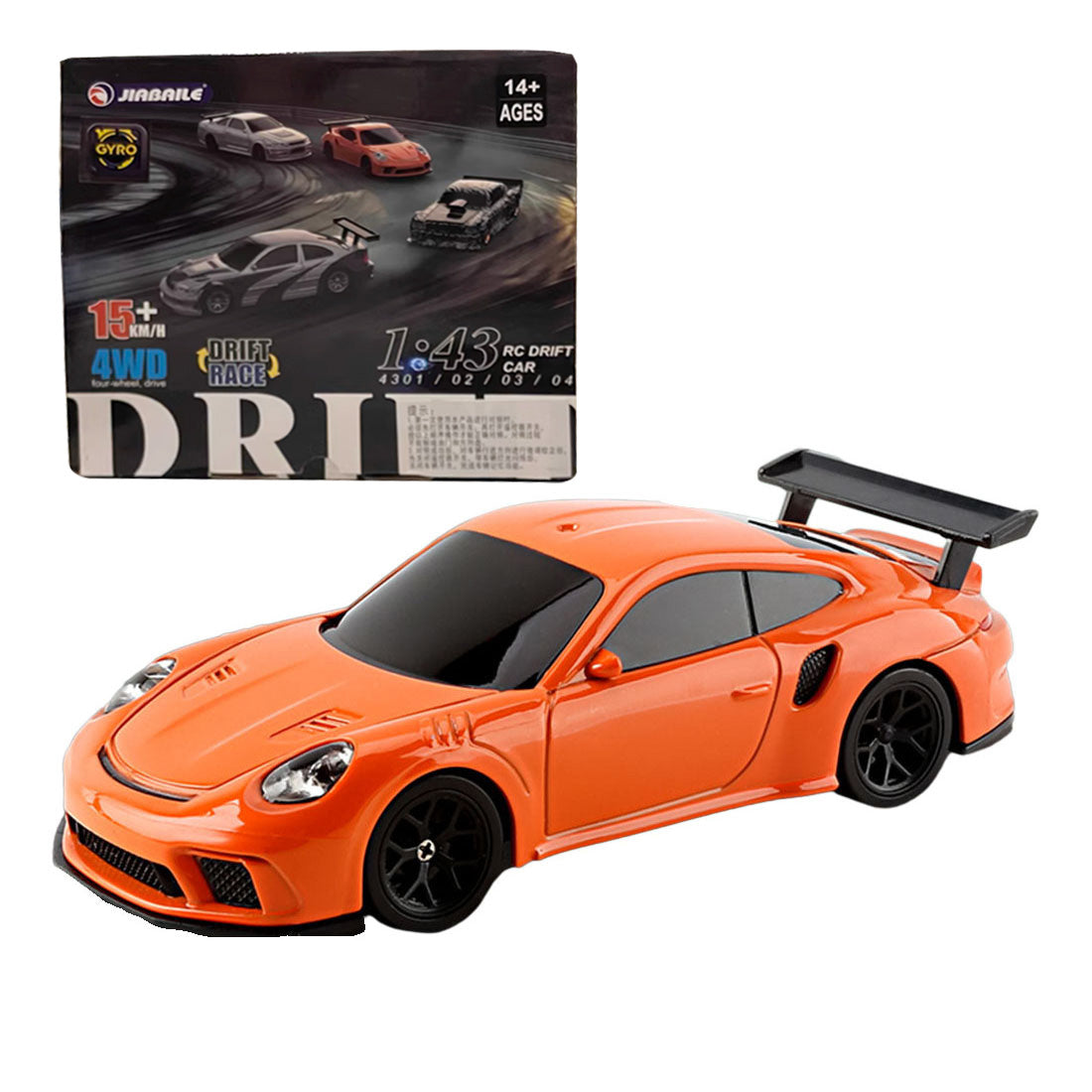 1/43 2.4G 4WD全プロポーショナルRCミニドリフトカー ジャイロ版 RTR 15KM/H MINI RC