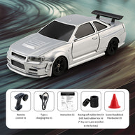 1/43 2.4G 4WD全プロポーショナルRCミニドリフトカー ジャイロ版 RTR 15KM/H MINI RC