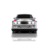 1/43 4WD RCドリフトレーシングカー 青白色 RTR 2.4GHz LEDライト レーシングタイヤ コーン付き MINI RC