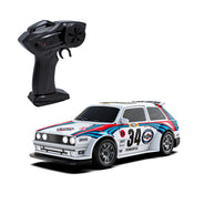 1/43 4WD RCドリフトレーシングカー 青白色 RTR 2.4GHz LEDライト レーシングタイヤ コーン付き MINI RC