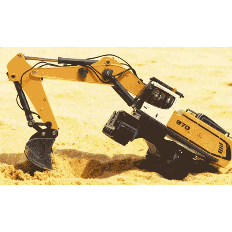 1/50スケールRCエクスカベーター 360°無限回転 2.4GHz 2個バッテリー 3KM/h ホビー級ラジコン | RTRHOBBYJP