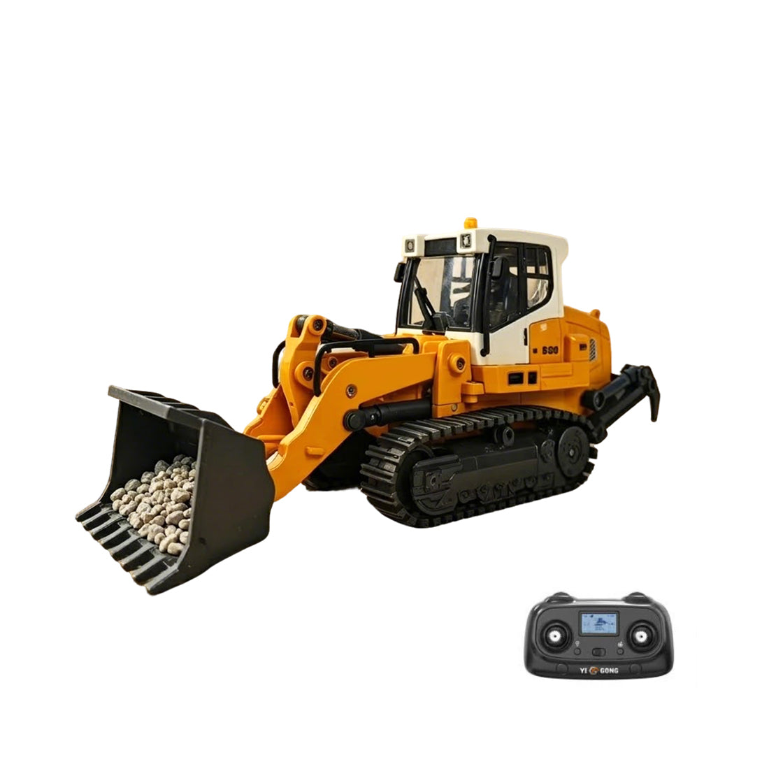 1/50スケールRCローダーバックホー 2.4GHz 26CH 3-in-1バケット 音響灯光 RTR 3KM/h ホビー級ラジコン