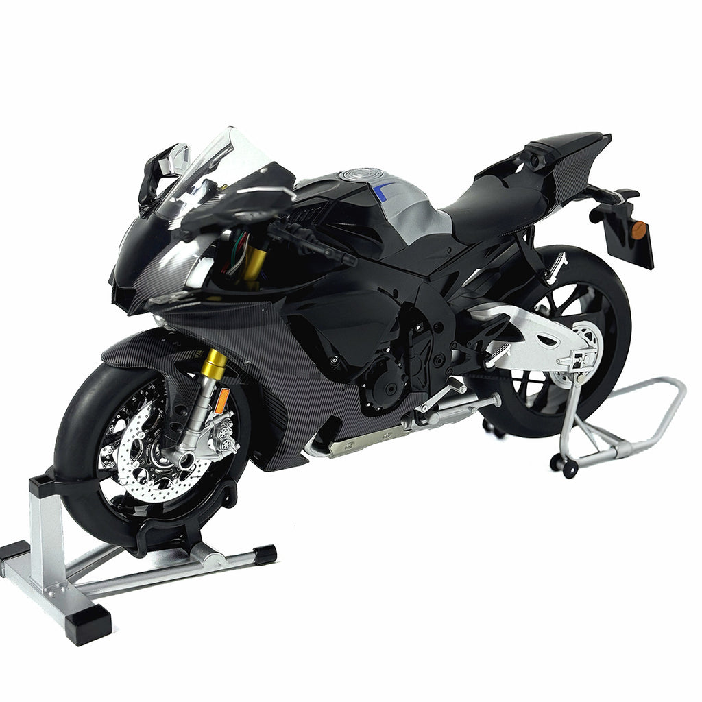1/6合金バイク模型 R1M/S1000RR｜亜鉛合金&航空アルミCNC加工 ダブル排気噴霧 機械連動可動 音光インタラクティブ コレクションギフト