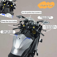 1/6合金バイク模型 R1M/S1000RR｜亜鉛合金&航空アルミCNC加工 ダブル排気噴霧 機械連動可動 音光インタラクティブ コレクションギフト|RTRHOBBYJP