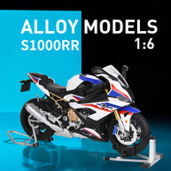 1/6合金バイク模型 R1M/S1000RR｜亜鉛合金&航空アルミCNC加工 ダブル排気噴霧 機械連動可動 音光インタラクティブ コレクションギフト|RTRHOBBYJP