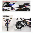 1/6合金バイク模型 R1M/S1000RR｜亜鉛合金&航空アルミCNC加工 ダブル排気噴霧 機械連動可動 音光インタラクティブ コレクションギフト
