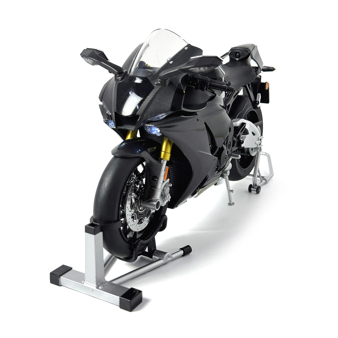 1/6合金バイク模型 R1M/S1000RR｜亜鉛合金&航空アルミCNC加工 ダブル排気噴霧 機械連動可動 音光インタラクティブ コレクションギフト|RTRHOBBYJP