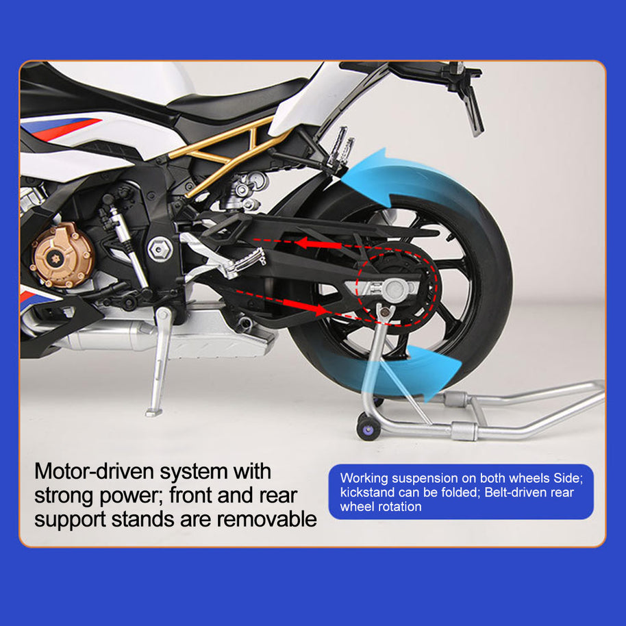 1/6合金バイク模型 R1M/S1000RR｜亜鉛合金&航空アルミCNC加工 ダブル排気噴霧 機械連動可動 音光インタラクティブ コレクションギフト|RTRHOBBYJP