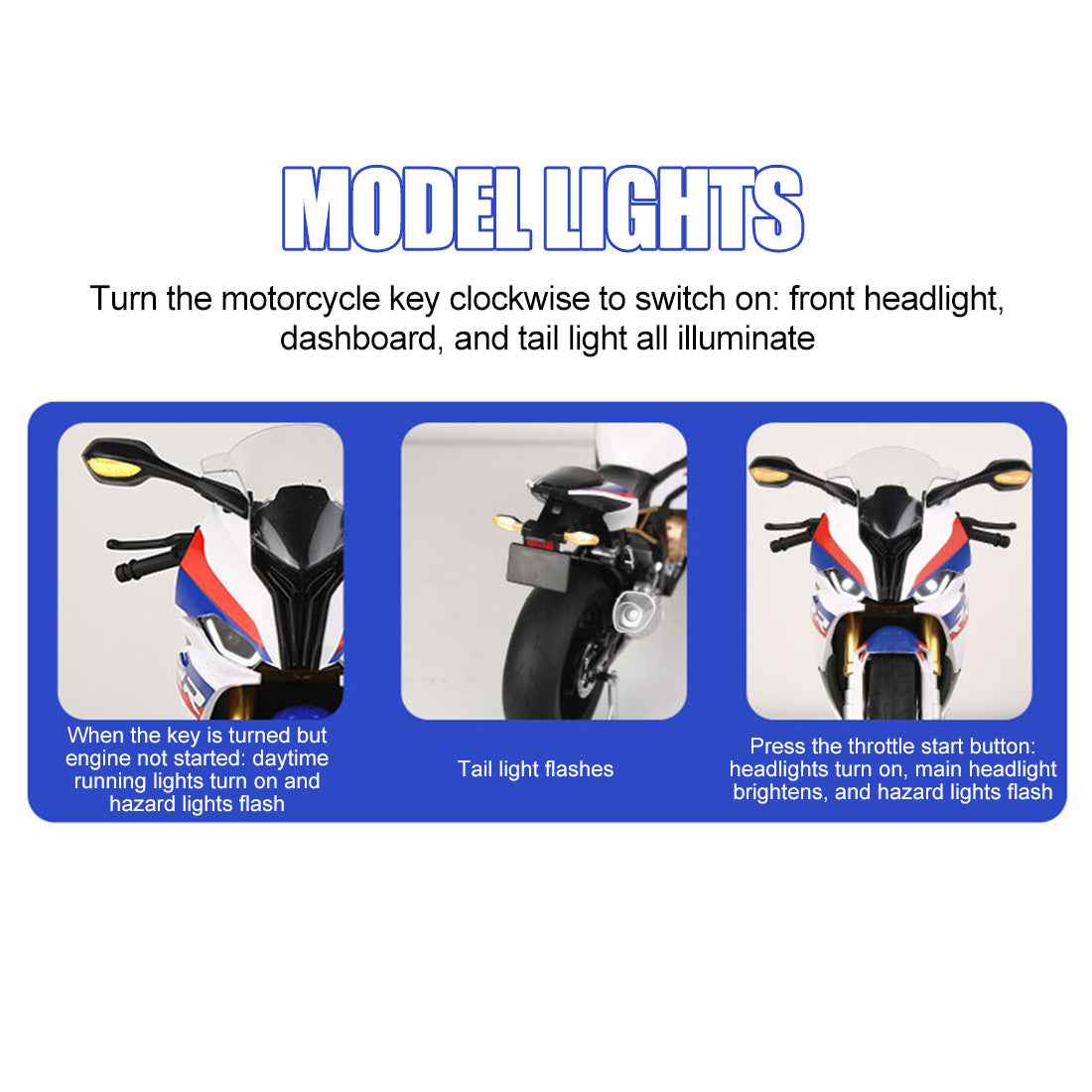 1/6合金バイク模型 R1M/S1000RR｜亜鉛合金&航空アルミCNC加工 ダブル排気噴霧 機械連動可動 音光インタラクティブ コレクションギフト|RTRHOBBYJP
