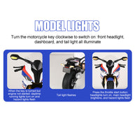 1/6合金バイク模型 R1M/S1000RR｜亜鉛合金&航空アルミCNC加工 ダブル排気噴霧 機械連動可動 音光インタラクティブ コレクションギフト|RTRHOBBYJP