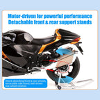 1/6精密合金バイク模型｜航空アルミCNC切削 ダブル排気煙 チェーン&クラッチ機械可動 点火・サウンド・ライトエフェクト 隠し収納設計