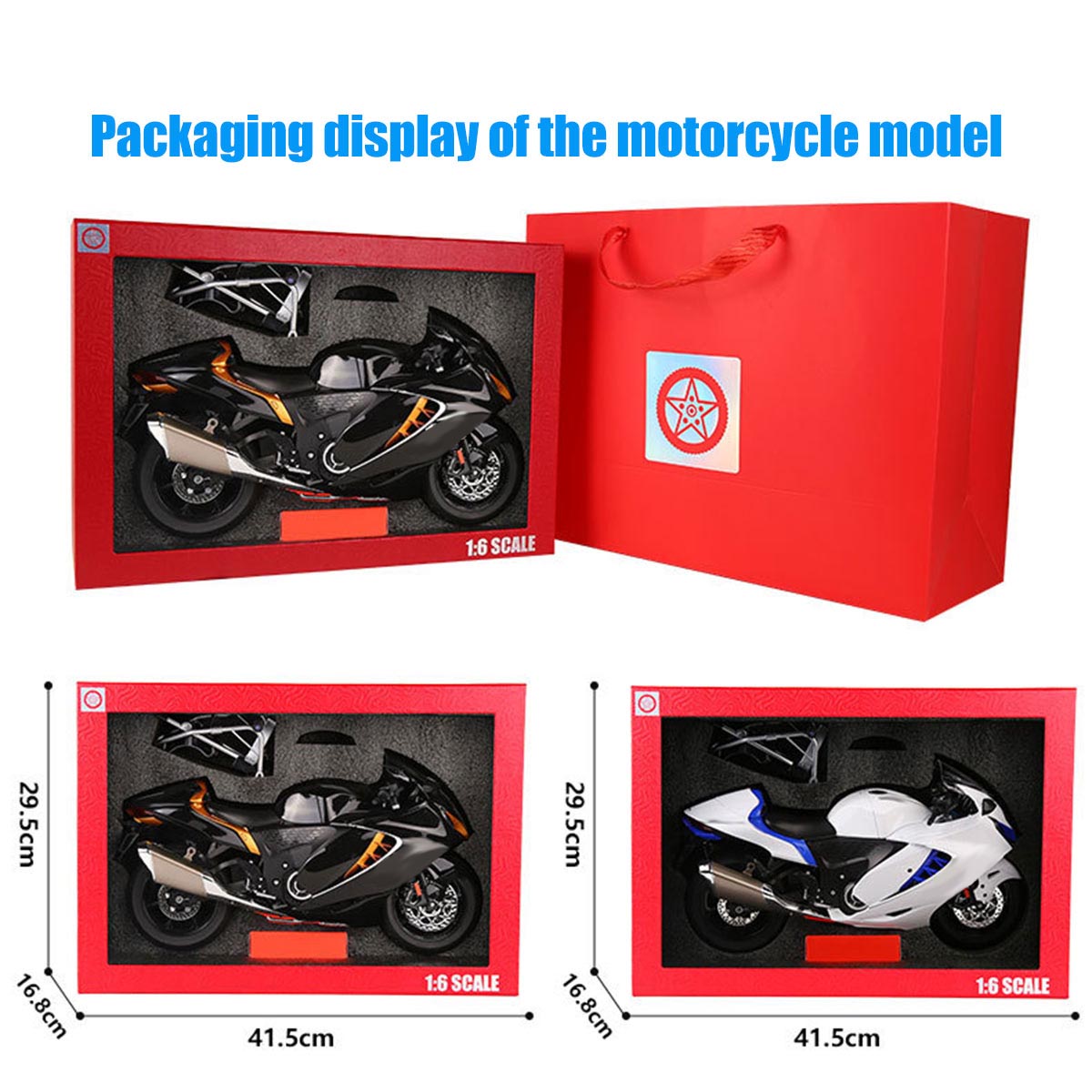 1/6精密合金バイク模型｜航空アルミCNC切削 ダブル排気煙 チェーン&クラッチ機械可動 点火・サウンド・ライトエフェクト 隠し収納設計|RTRHOBBYJP