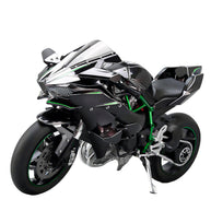 1/6 H2Rトラックエディション合金バイク模型｜航空アルミCNC切削 ダブル排気煙 チェーン&クラッチ機械可動 点火・サウンド・ライト 隠し収納設計|RTRHOBBYJP