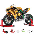 1/6 H2Rトラックエディション合金バイク模型｜航空アルミCNC切削 ダブル排気煙 チェーン&クラッチ機械可動 点火・サウンド・ライト 隠し収納設計