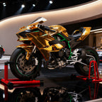 1/6 H2Rトラックエディション合金バイク模型｜航空アルミCNC切削 ダブル排気煙 チェーン&クラッチ機械可動 点火・サウンド・ライト 隠し収納設計