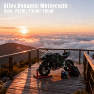 1/6 H2Rトラックエディション合金バイク模型｜航空アルミCNC切削 ダブル排気煙 チェーン&クラッチ機械可動 点火・サウンド・ライト 隠し収納設計|RTRHOBBYJP