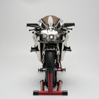 1/6 H2Rトラックエディション合金バイク模型｜航空アルミCNC切削 ダブル排気煙 チェーン&クラッチ機械可動 点火・サウンド・ライト 隠し収納設計