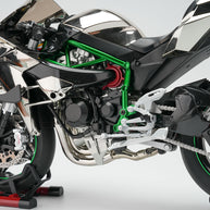 1/6 H2Rトラックエディション合金バイク模型｜航空アルミCNC切削 ダブル排気煙 チェーン&クラッチ機械可動 点火・サウンド・ライト 隠し収納設計|RTRHOBBYJP