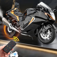 1/6合金RCバイク模型｜実機点火・排気噴霧機能 エンジンサウンド フルLEDライト 手動&リモコンデュアル操作 デスクトップディスプレイ|RTRHOBBYJP