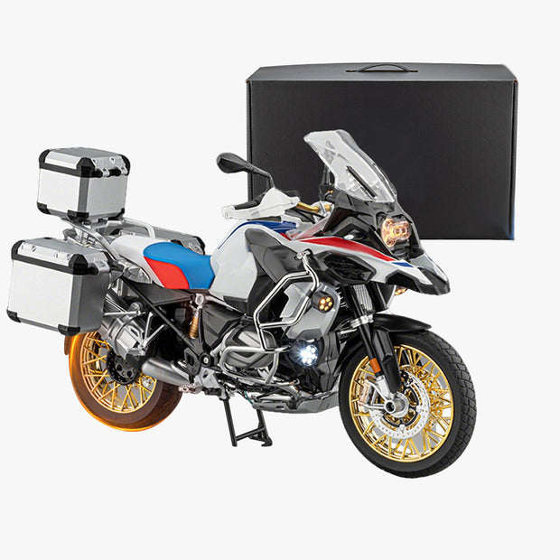 1/6 R1250GS合金RCバイク模型｜実機点火・排気噴霧 リアルエンジンサウンド フルLEDライト 手動&リモコン両用操作 コレクションモデル|RTRHOBBYJP