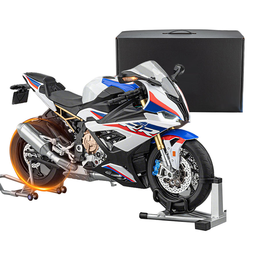 1/6 S1000RR合金RCバイク模型｜実機点火・排気噴霧 リアルエンジンサウンド フルLEDライト 手動&リモコンデュアル操作 コレクションギフト|RTRHOBBYJP