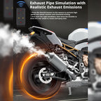 1/6 S1000RR合金RCバイク模型｜実機点火・排気噴霧 リアルエンジンサウンド フルLEDライト 手動&リモコンデュアル操作 コレクションギフト