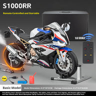 1/6 S1000RR合金RCバイク模型｜実機点火・排気噴霧 リアルエンジンサウンド フルLEDライト 手動&リモコンデュアル操作 コレクションギフト|RTRHOBBYJP