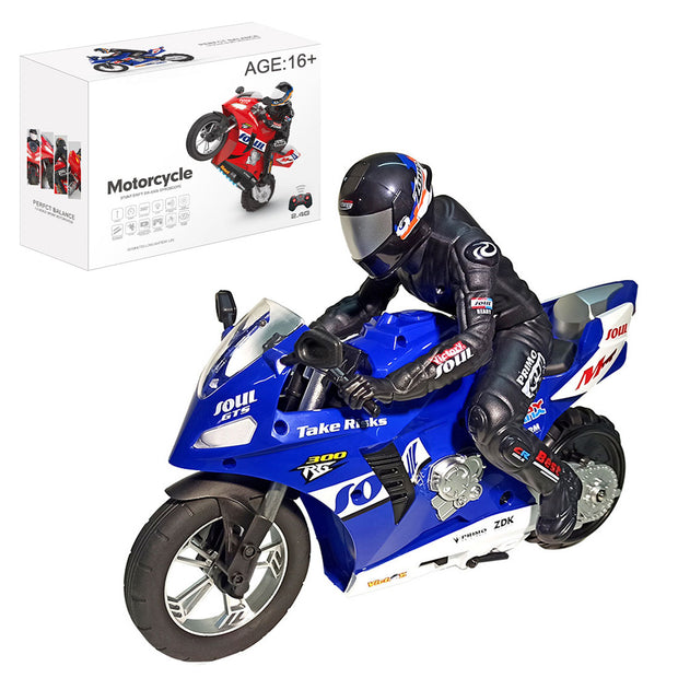 1/6スケールRCバイク｜2.4GHz 6軸ジャイロ自己平衡 双発電動スタントバイク RTR