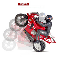 1/6スケールRCバイク｜2.4GHz 6軸ジャイロ自己平衡 双発電動スタントバイク RTR