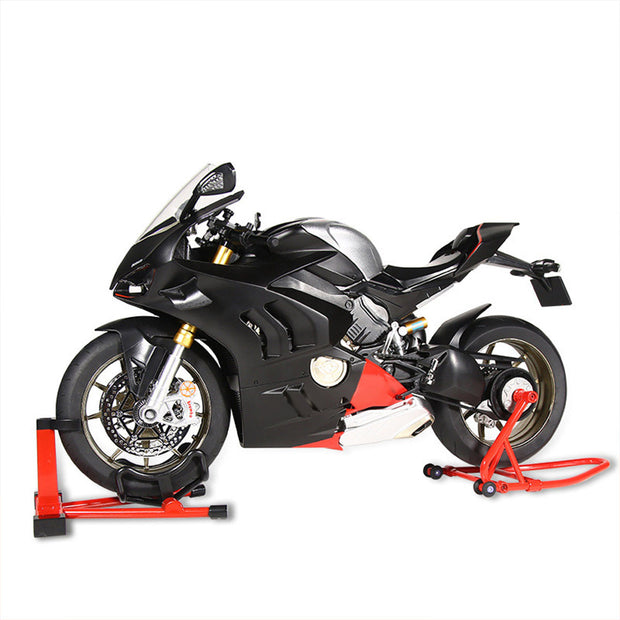 1/6スケール V4SP2/V4S合金バイク模型｜黒/赤2色展開 点火・排気煙噴霧搭載 光音響エフェクト 精密機械可動 大人向けコレクション|RTRHOBBYJP