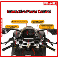 1/6スケール V4SP2/V4S合金バイク模型｜黒/赤2色展開 点火・排気煙噴霧搭載 光音響エフェクト 精密機械可動 大人向けコレクション|RTRHOBBYJP