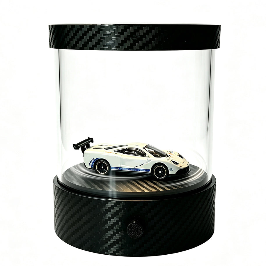 1/64ミニカー回転スタンド｜3色LED調光 360°自動回転 アクリル防塵 デスクトップコレクションケース |RTRHOBBYJP