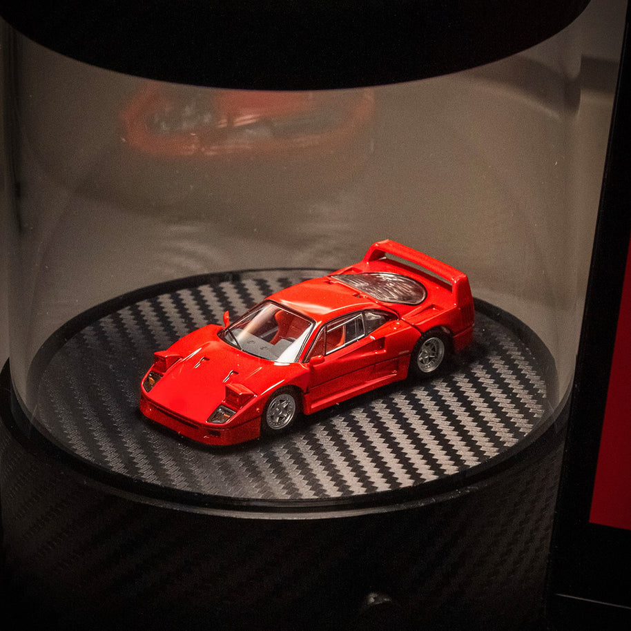 1/64ミニカー回転スタンド｜3色LED調光 360°自動回転 アクリル防塵 デスクトップコレクションケース |RTRHOBBYJP