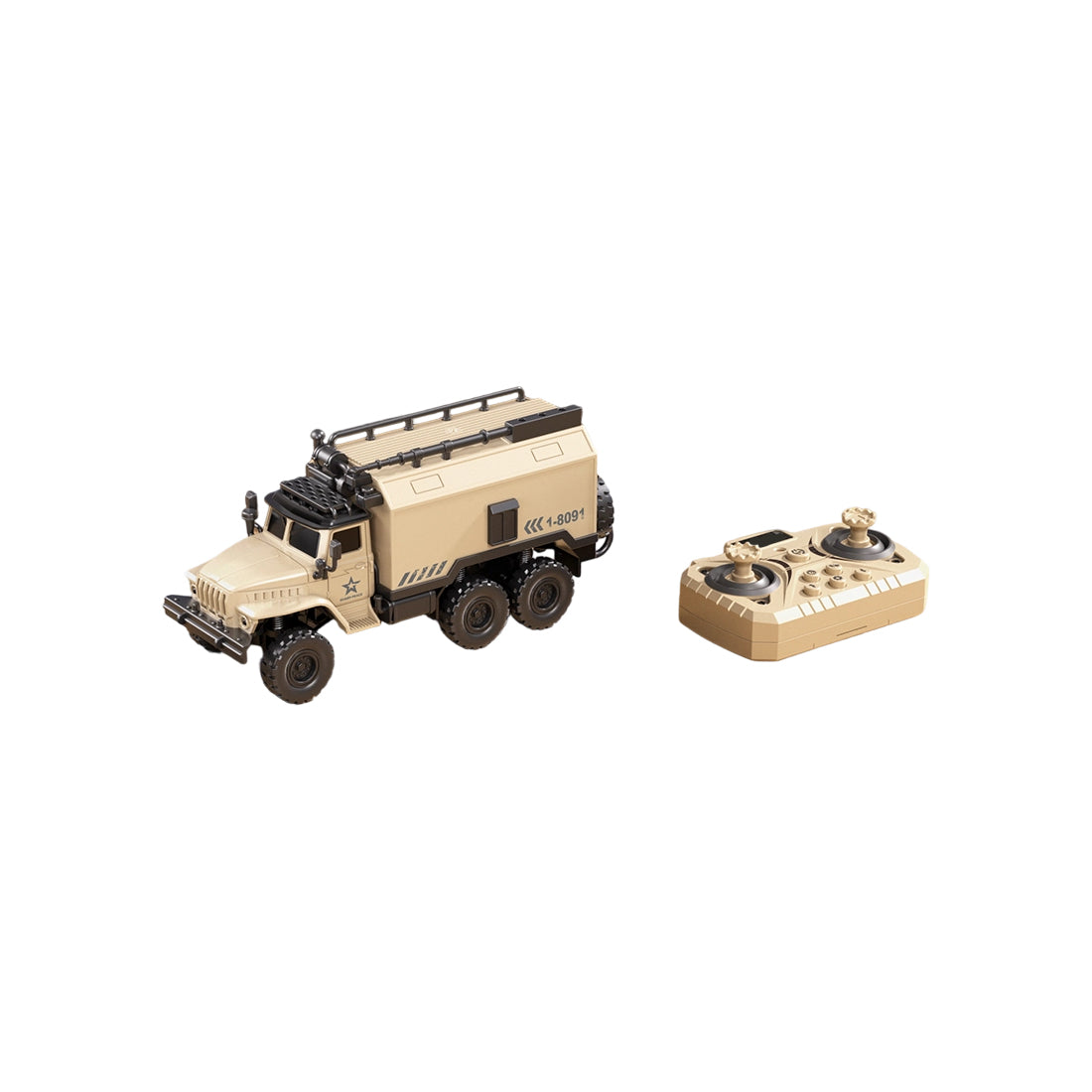 1/64ミニ軍用RCカー｜2.4G干渉防止 合金ボディ 4WDオフロード APP連動 調速・音響LEDライト 自動デモモード RTF |RTRHOBBYJP