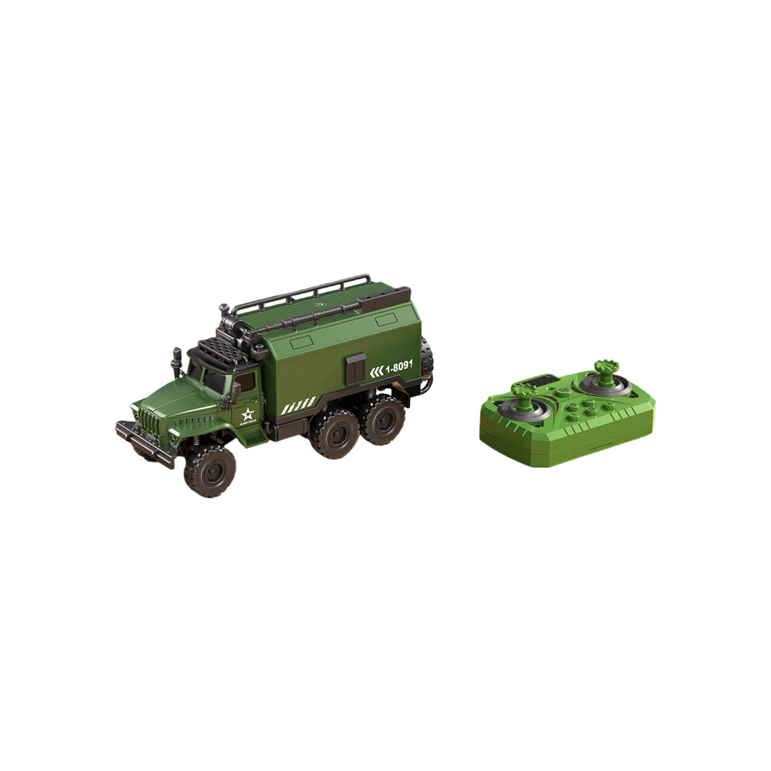 1/64ミニ軍用RCカー｜2.4G干渉防止 合金ボディ 4WDオフロード APP連動 調速・音響LEDライト 自動デモモード RTF |RTRHOBBYJP