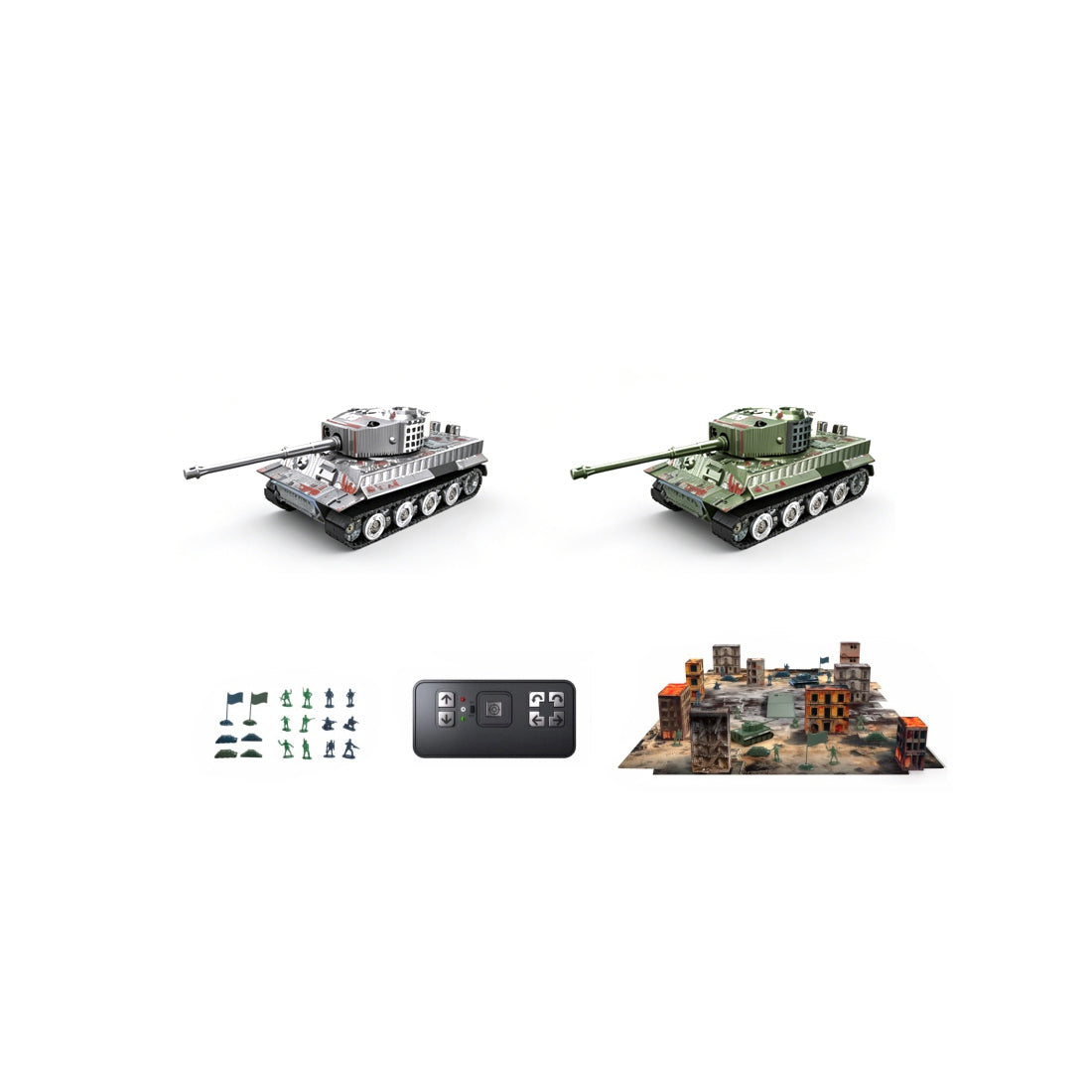 1/64スケール RC戦車 2.4GHz 赤外線バトル戦車 砲塔回転 発射音LEDライト搭載 RTR｜技適シール