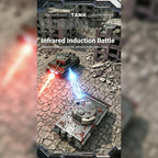 1/64スケール RC戦車 2.4GHz 赤外線バトル戦車 砲塔回転 発射音LEDライト搭載 RTR｜技適シール