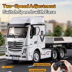 1/64スケール 2.4G RC平ボディセミトラック サウンド&LEDライト搭載  RTR｜技適シール