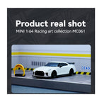 1/64 2.4G 4CH 4WD RCドリフトカー 白色 RTR版 半プロポーショナルステアリング ブレーキキャリパー MINI RC