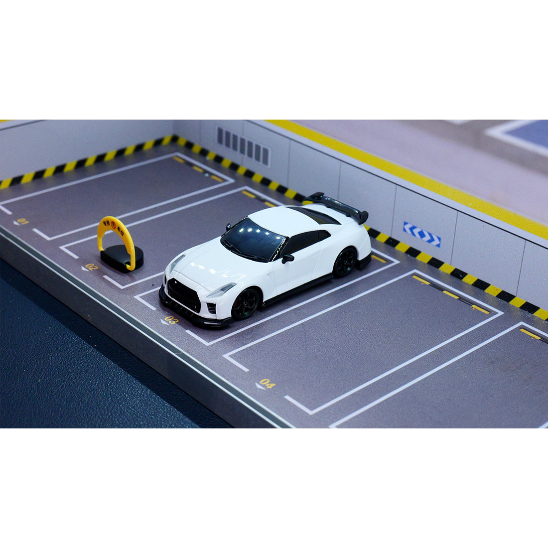 1/64 2.4G 4CH 4WD RCドリフトカー 白色 RTR版 半プロポーショナルステアリング ブレーキキャリパー MINI RC