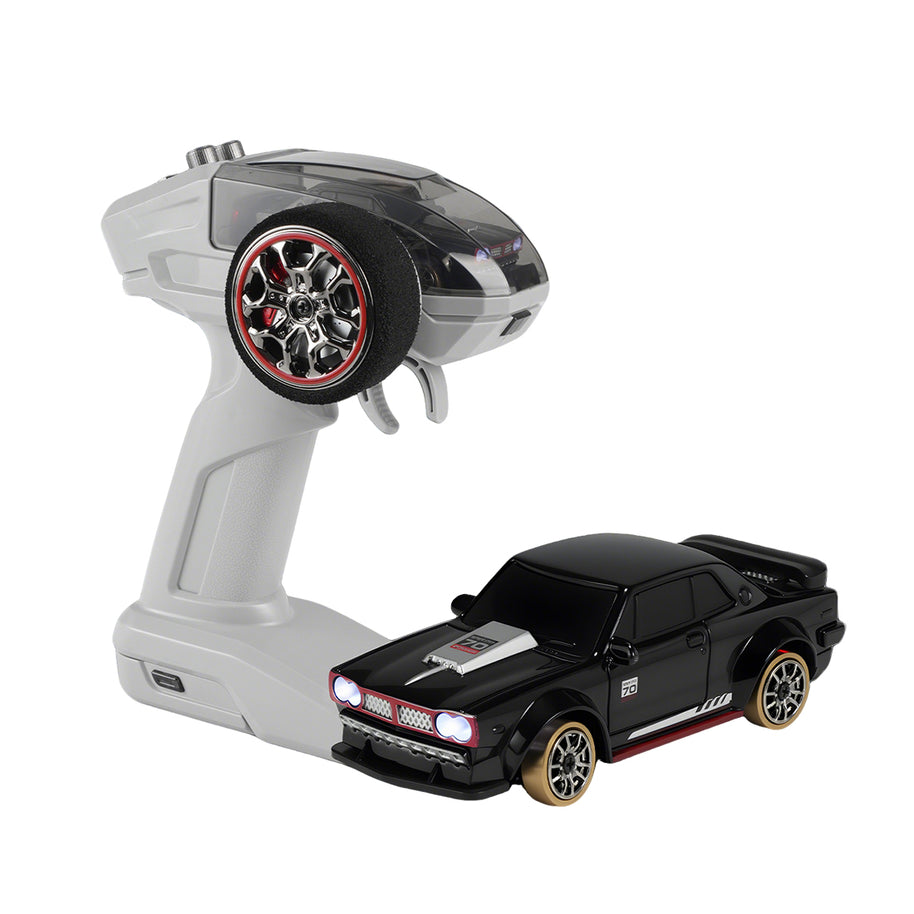 1/64 2.4G全プロポーショナル4WD RCドリフトカー  ジャイロステアリング LEDライト 磁気充電 MINI RC