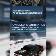 1/64 2.4G全プロポーショナル4WD RCドリフトカー  ジャイロステアリング LEDライト 磁気充電 MINI RC