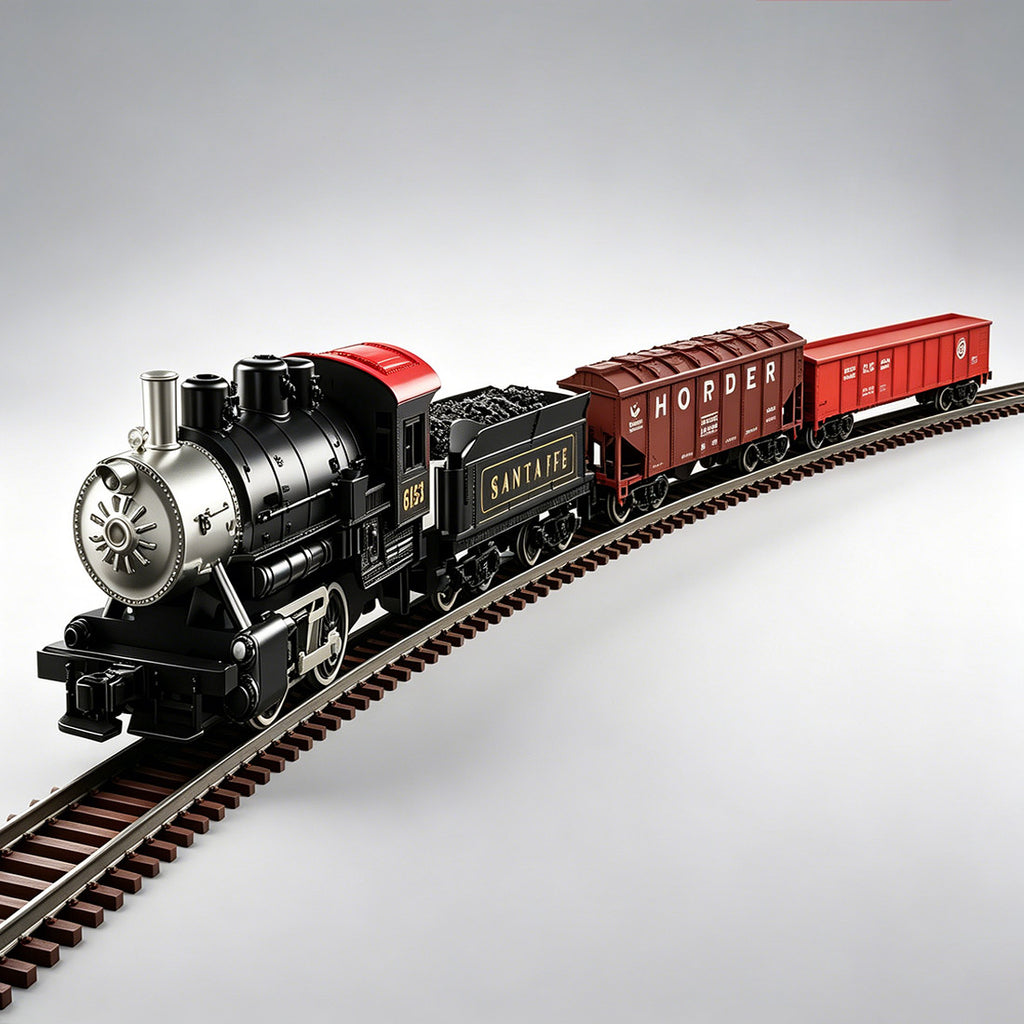 1/87 HO蒸気機関車セット  合金素材 金属レール 拡張可能 合金鉄道模型