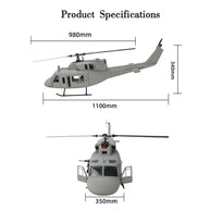 FLISHRC FL500 UH-1N 500クラス RCヘリコプター 2.4G 6CH FLISHRC L7 GPS4方式測位 リアルコックピット RTF版