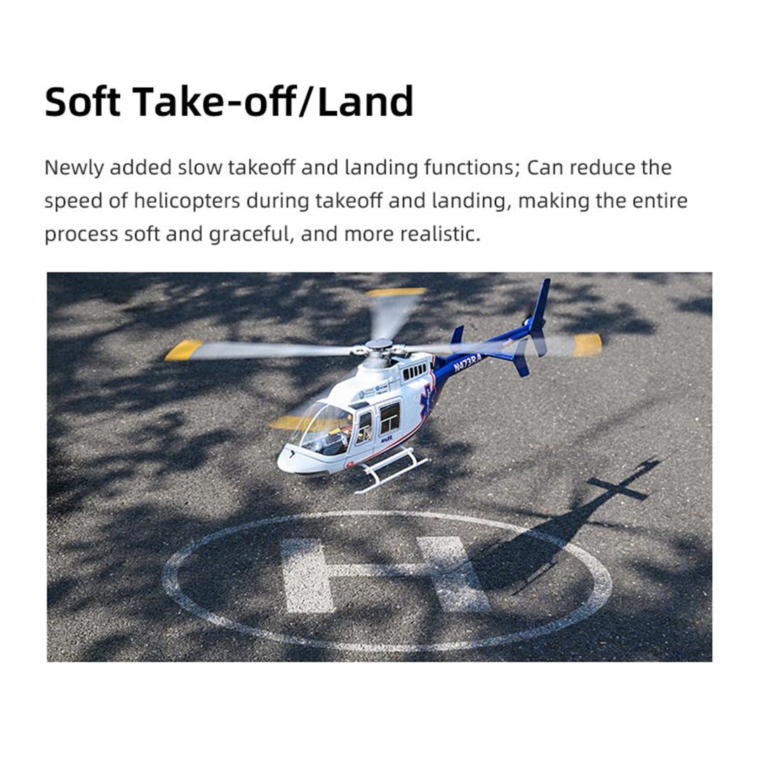 FLYWING BELL-407 470級 RCヘリコプター RTFバージョン GPS ACEフライトコントローラー 2.4G 左右ハンドル調整可能