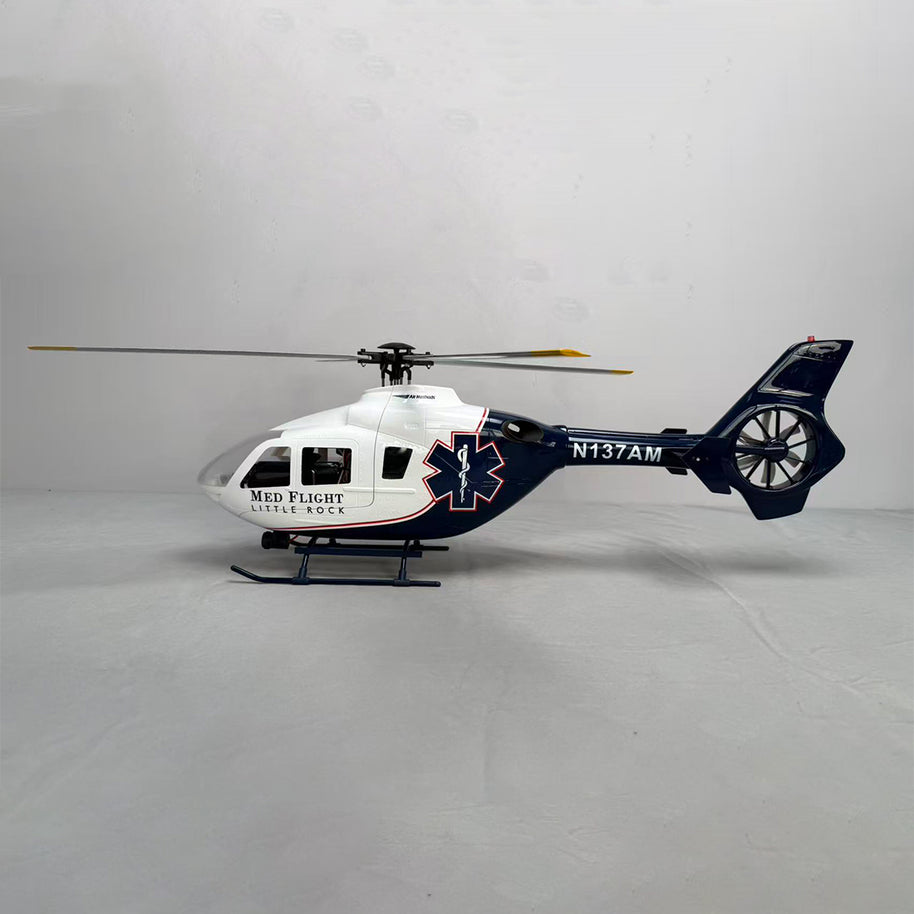 ROBAN EC135 450 Scale RCヘリコプター 2.4G 6CH GPS定位 リアルスケール4ローター 左右ハンドコントロール対応 RTF完成版
