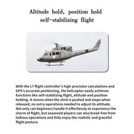 FLISHRC FL500 UH-1N 500クラス RCヘリコプター 2.4G 6CH FLISHRC L7 GPS4方式測位 リアルコックピット RTF版