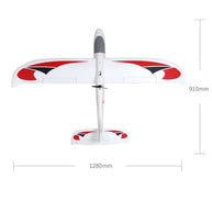 2.4G 4CH RCグライダー 1280mm翼幅 EPP固定翼 プッシャープロペラ PNPバージョン
