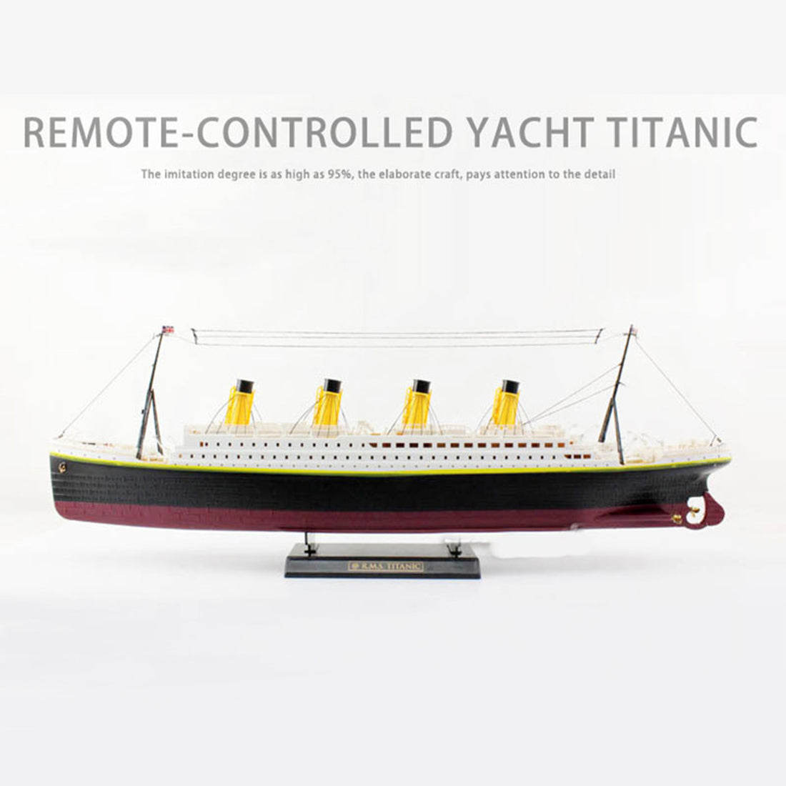 2.4G RC 3CH NQDタイタニッククルーズシップ 水上モデル LEDライト付き RTR