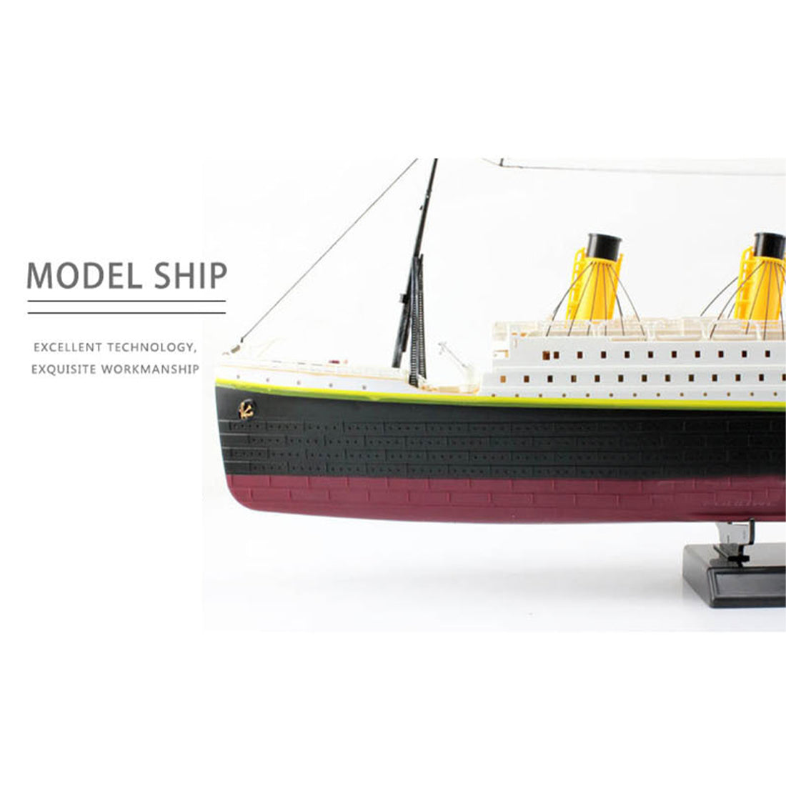 2.4G RC 3CH NQDタイタニッククルーズシップ 水上モデル LEDライト付き RTR